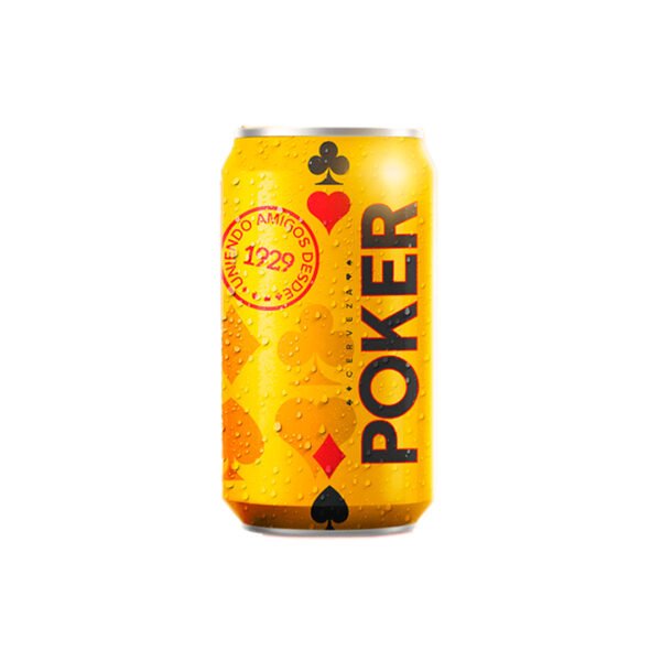 Cerveza Poker Lata 330ml (Colombia) 4º