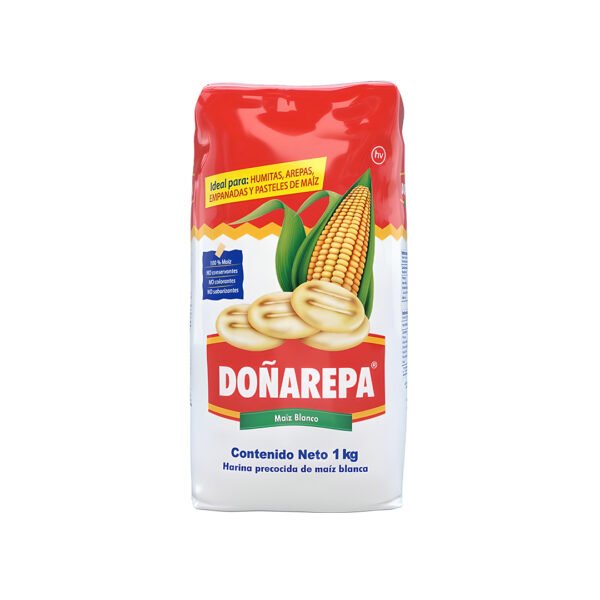 Harina Maiz Blanco Doñarepa 1kg
