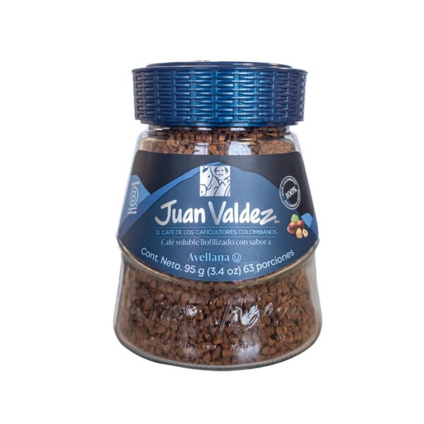 Café Juan Valdez Liofilizado Avellana Frasco 95gr