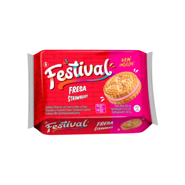 Galletas Festival Fresa 403gr
